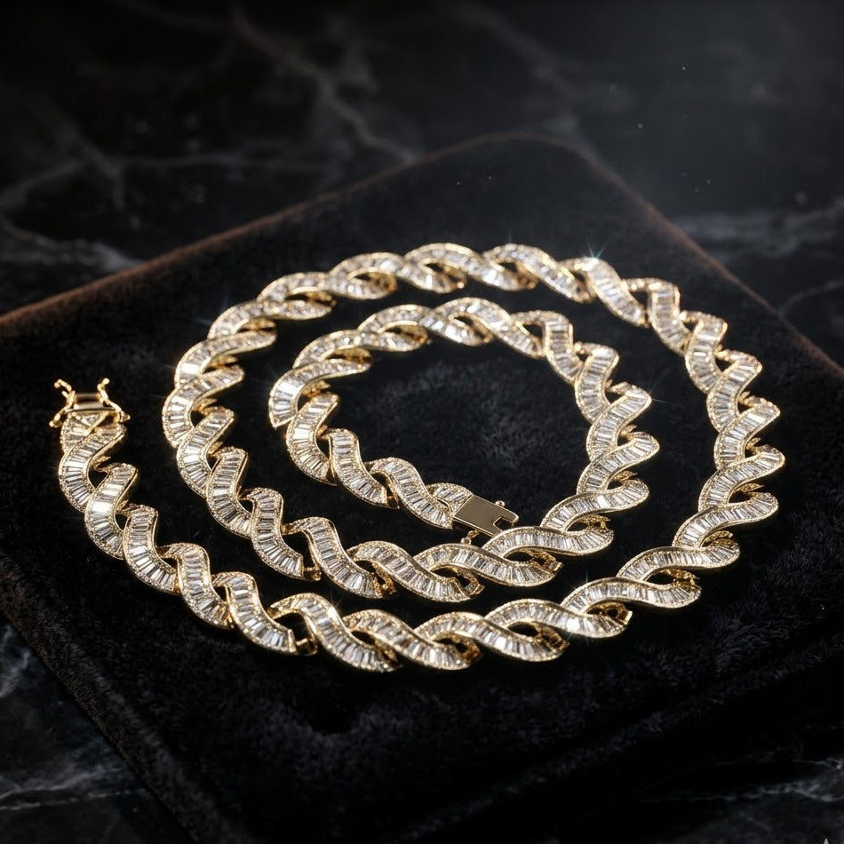 10mm Iced out Infinity Cuban Chain