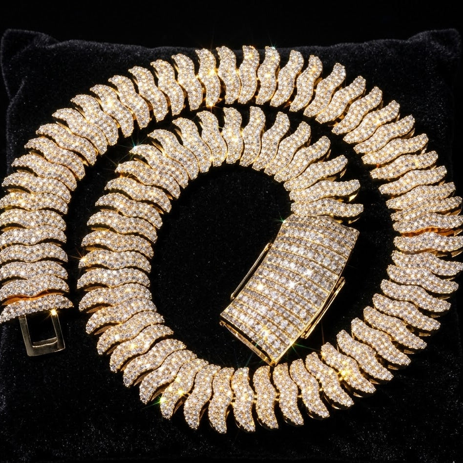21mm Iced out Millipede Miami Cuban Link Chain