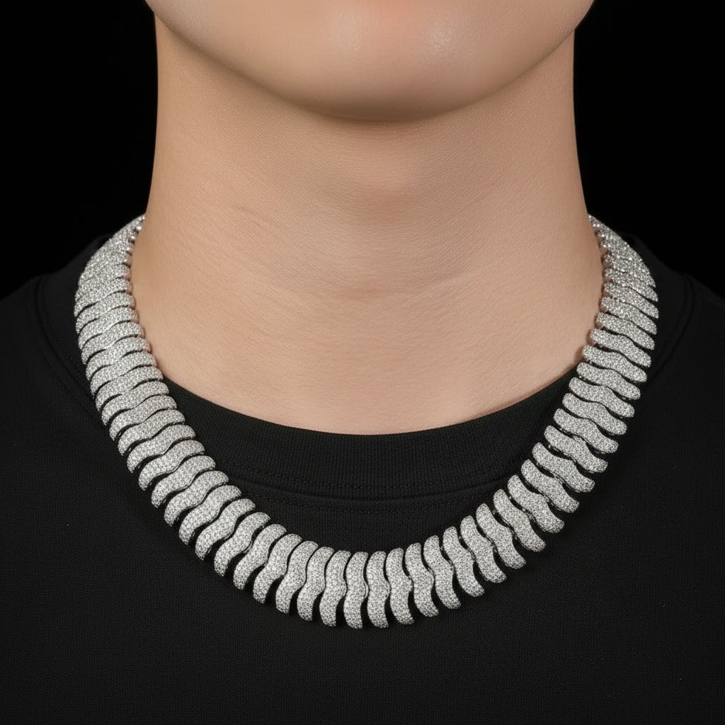 21mm Iced out Millipede Miami Cuban Link Chain
