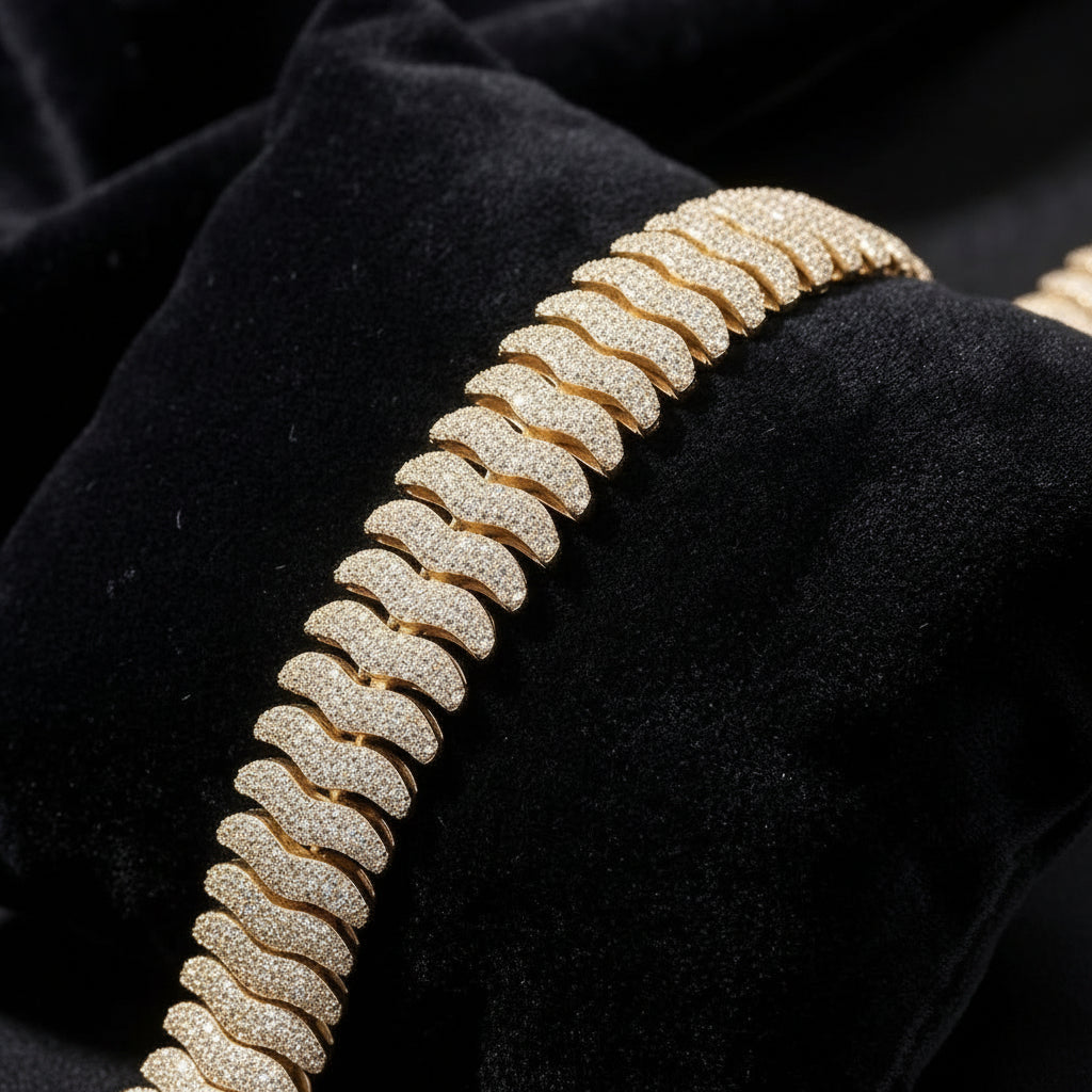 21mm Iced out Millipede Miami Cuban Link Chain