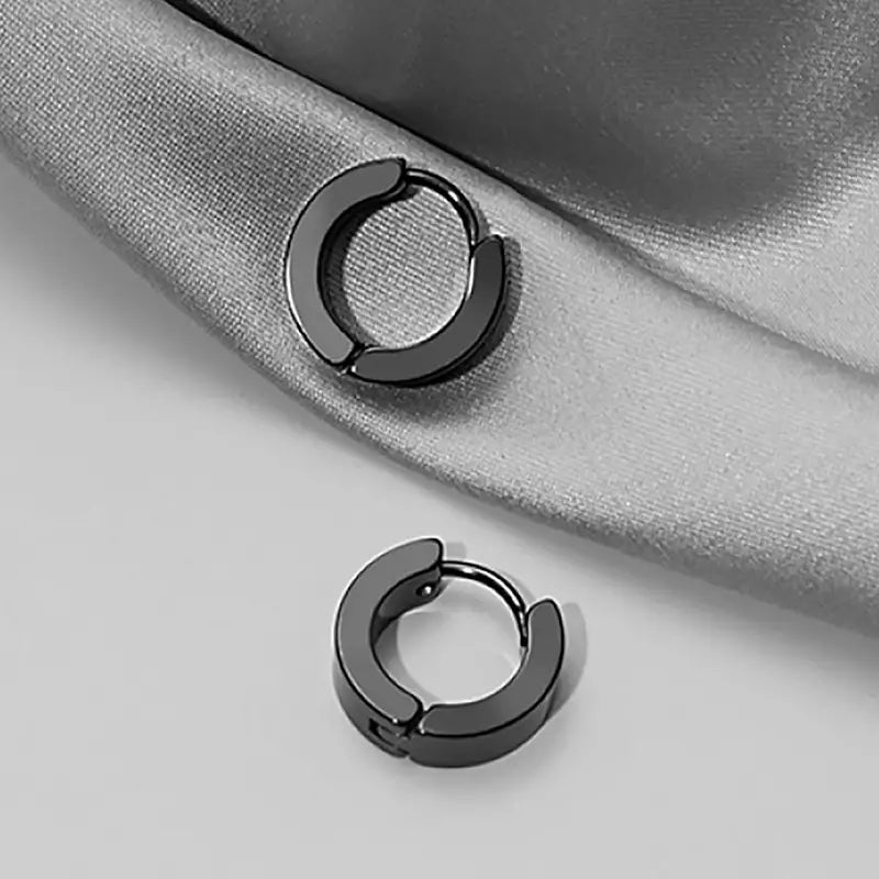 Stainless Steel Squared Hoop Earrings