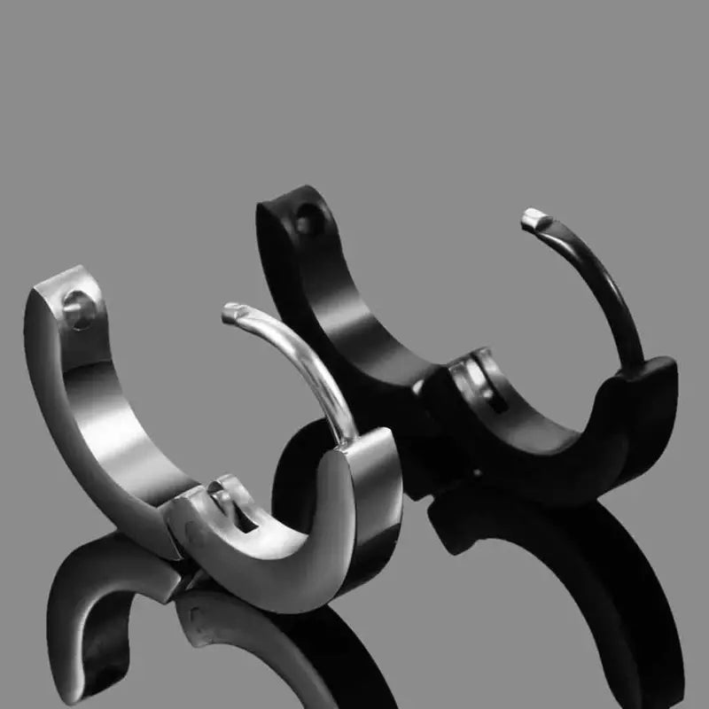 Stainless Steel Squared Hoop Earrings