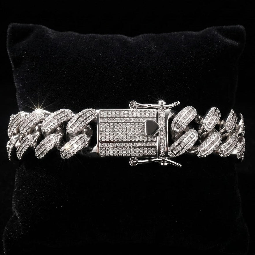 18mm Iced out Square Baguette Collection