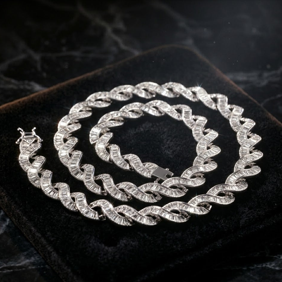 10mm Iced out Infinity Cuban Chain