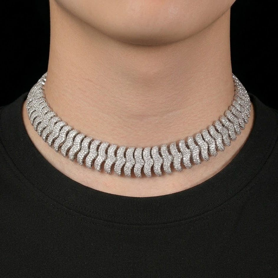 21mm Iced out Millipede Miami Cuban Link Chain