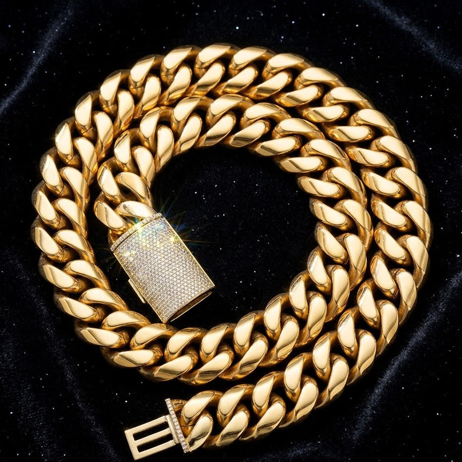 Cuban Miami Link Iced Out Clasp