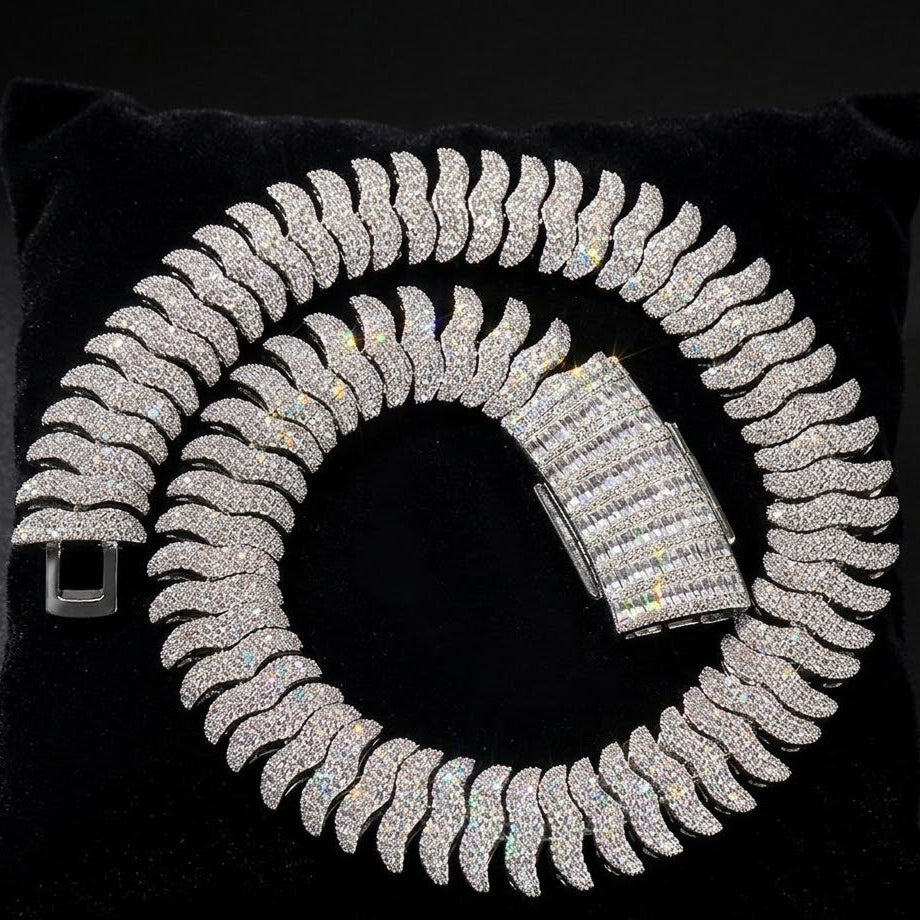 21mm Iced out Millipede Miami Cuban Link Chain