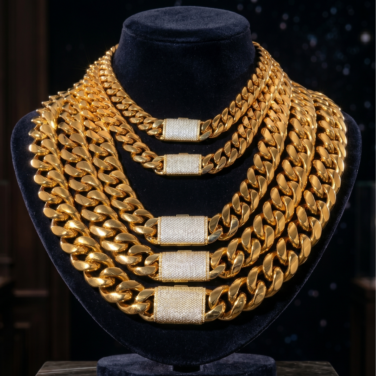 Cuban Miami Link Iced Out Clasp