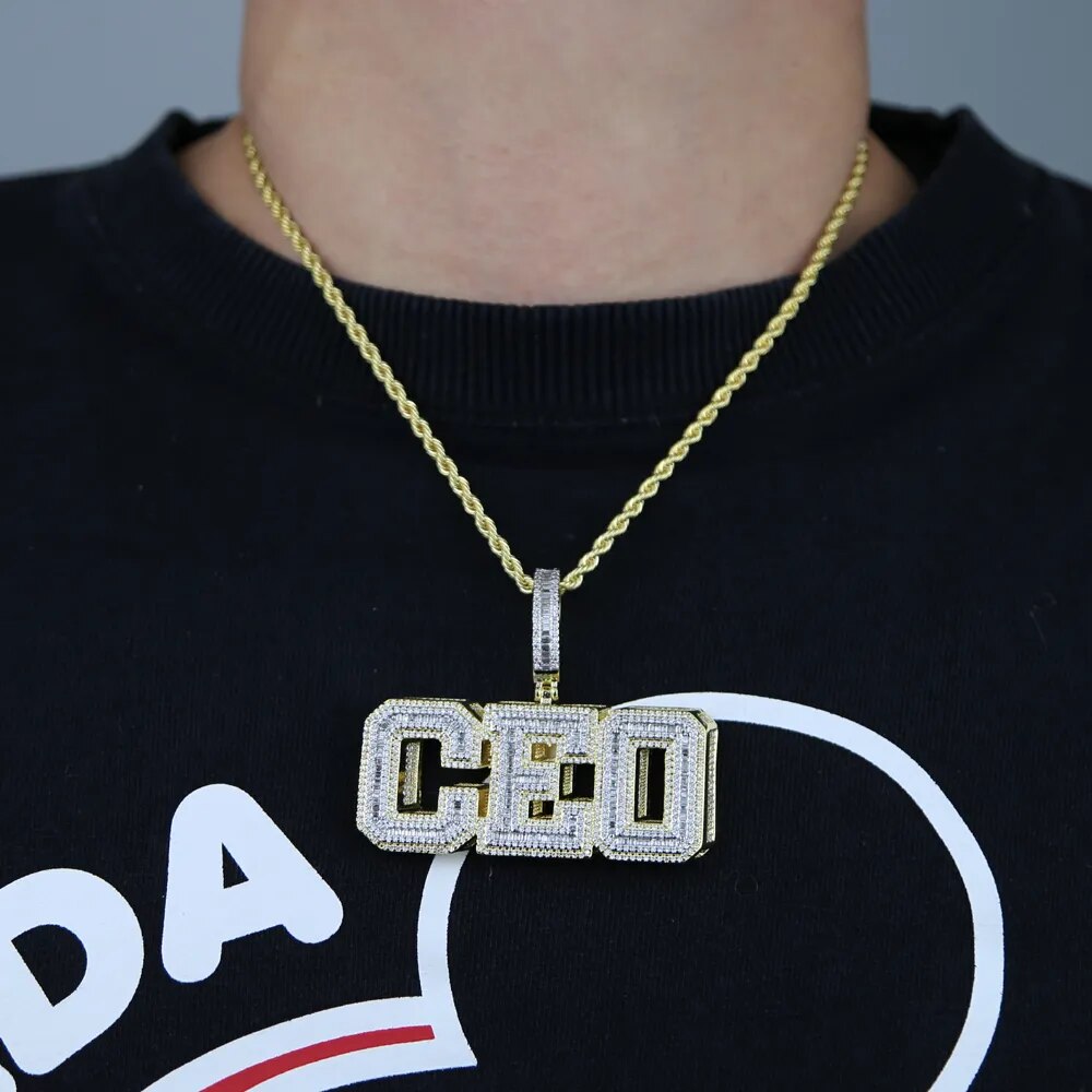 Pendant - CEO Shadow Letter Pendant