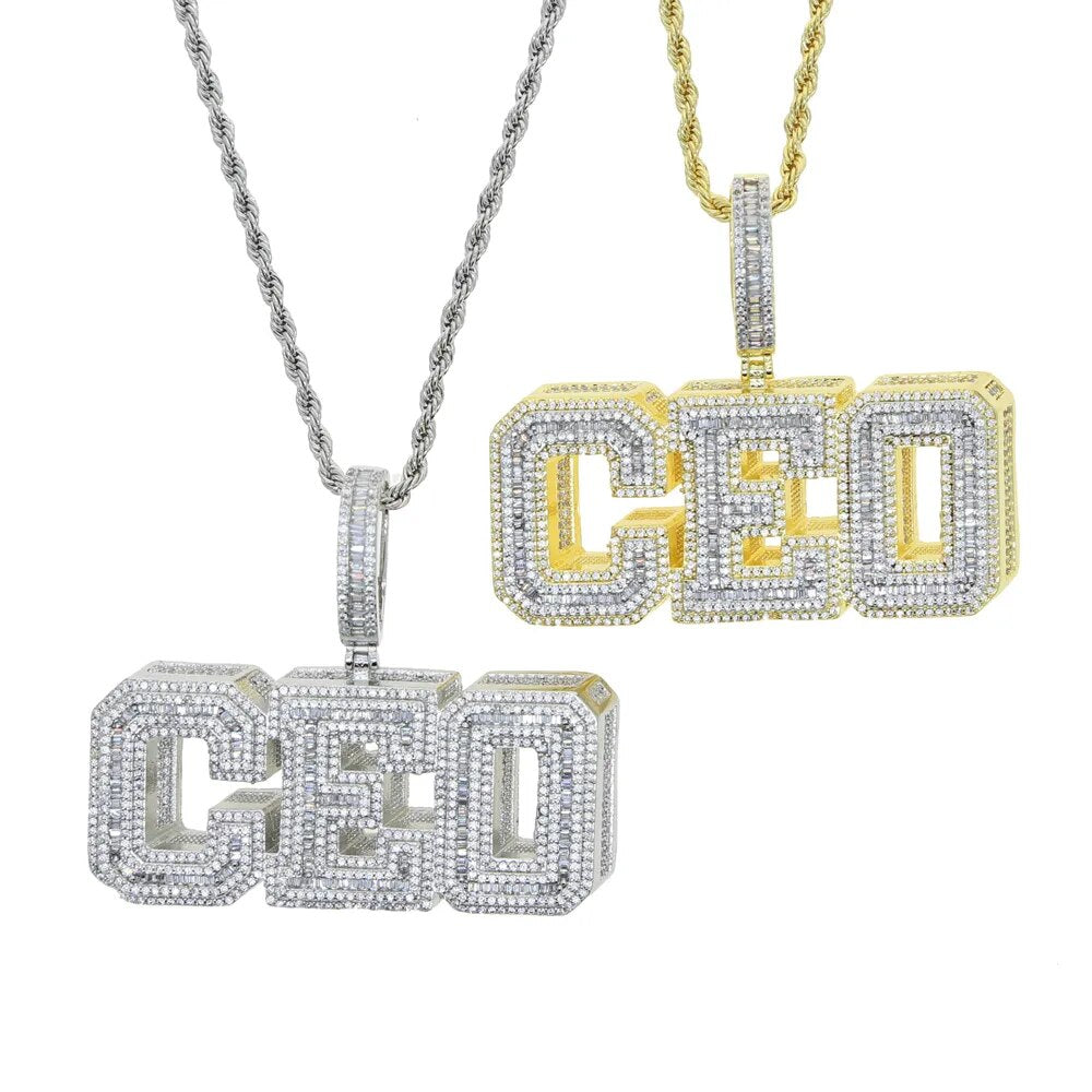 Pendant - CEO Shadow Letter Pendant