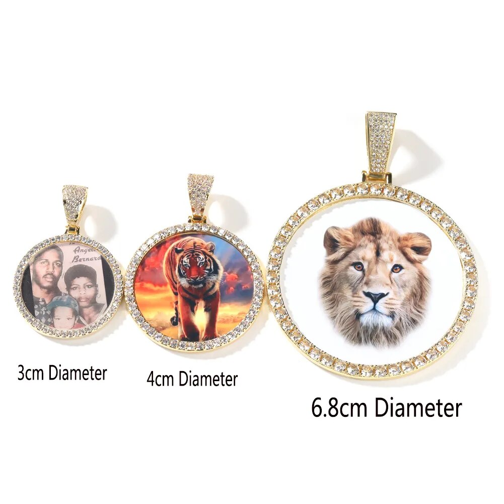 Photo Pendants - Available in 3 sizes & 3 Colors