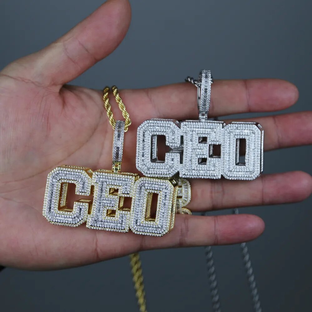 Pendant - CEO Shadow Letter Pendant