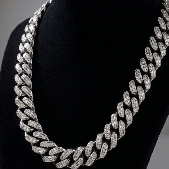 18mm Iced out Square Baguette Collection