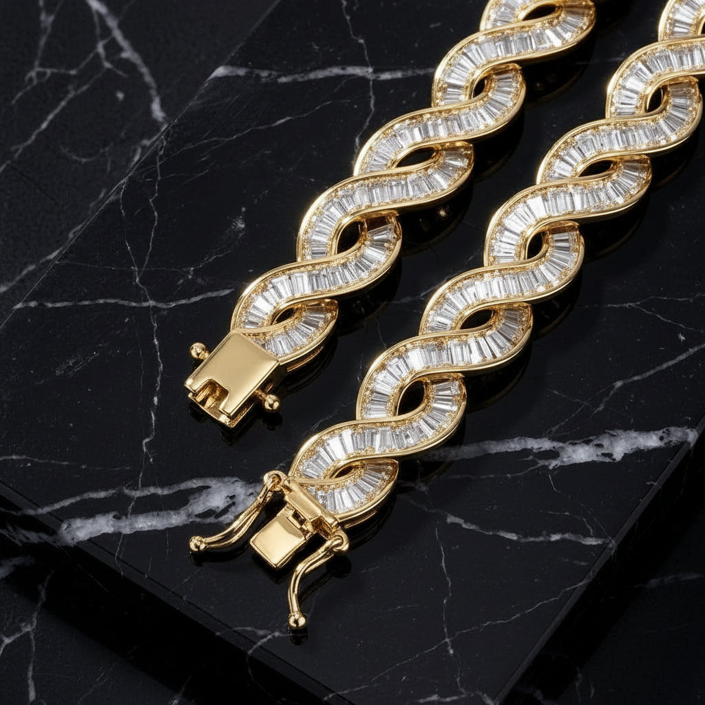 10mm Iced out Infinity Cuban Chain